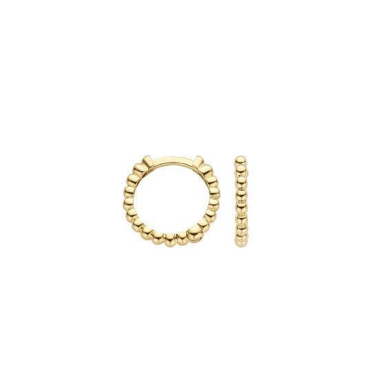 Gouden oorringen bolletjes 7264YGO