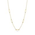 Gouden collier 5x schakel 3102YGO