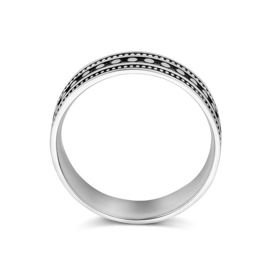 Zilveren ring geoxideerd mt19.75 1101740