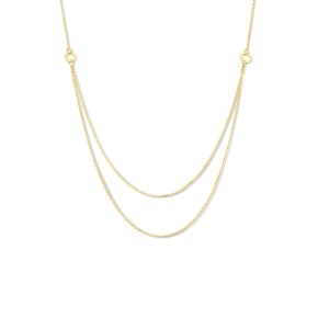 Gouden collier multi 0,9mm 42 + 3 cm 4024500