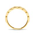 Gouden ring schakel mat/glans mt17.25 4024607