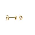 Gouden oorstekers 2x0.02crt 7627YDI
