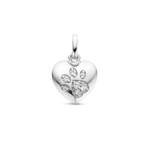 Hanger hart en hondenpoot zirkonia