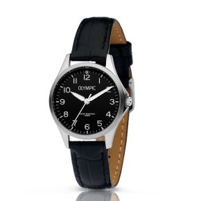 Olympic horloge dames staal/leer OL72DSL046