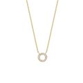 Gouden collier cirkel zirkonia 3125YZI