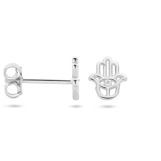 Zilveren oorstekers handje van fatima 1335904