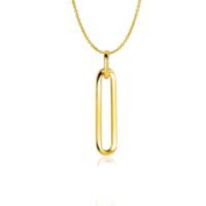 Gouden hanger paperclip ZGH358