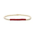 SJ armband ruby quartz geel verguld SBG-GEM50-3MM-LINE