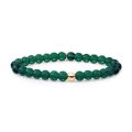 SJ armband petrol groen quartz geel verguld SBG-GEM52-ADD-6MM