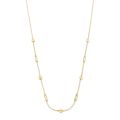 Gouden collier rondje/paperclip 45cm  JKN22254