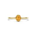 Gouden ring citrien mt 54 1226YCI/54