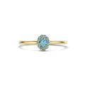 Gouden ring london blauwtopaas mt 54 1226YLB/54
