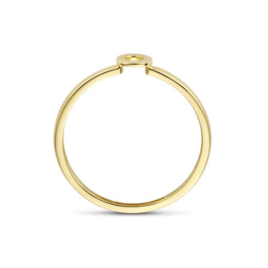 Gouden ring open circle mt 54 1233YGO/54
