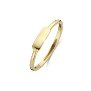 Gouden ring met plaatje 1236YGO/52