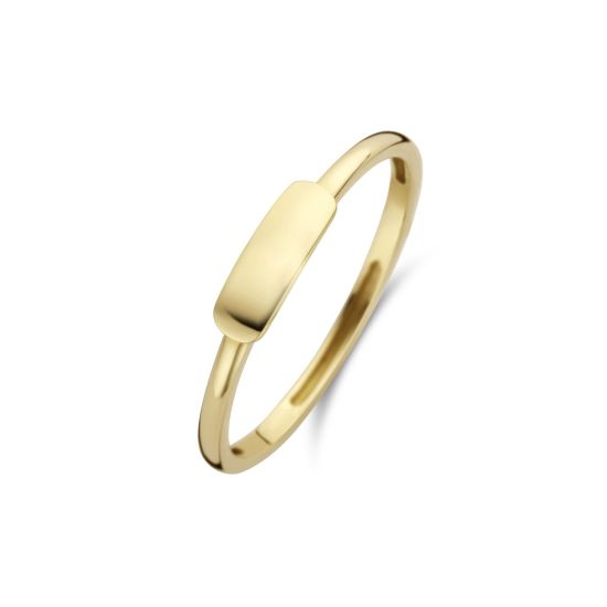 Gouden ring met plaatje 1236YGO/52