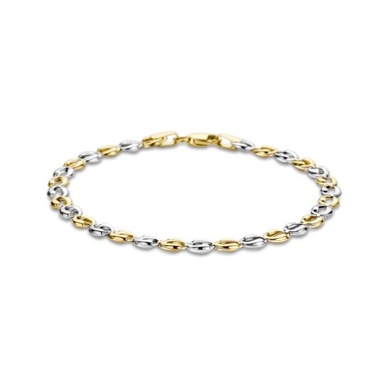 Gouden bicolor armband 4,5 mm 19cm 4208884