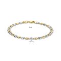 Gouden bicolor armband 4,5 mm 19cm 4208884