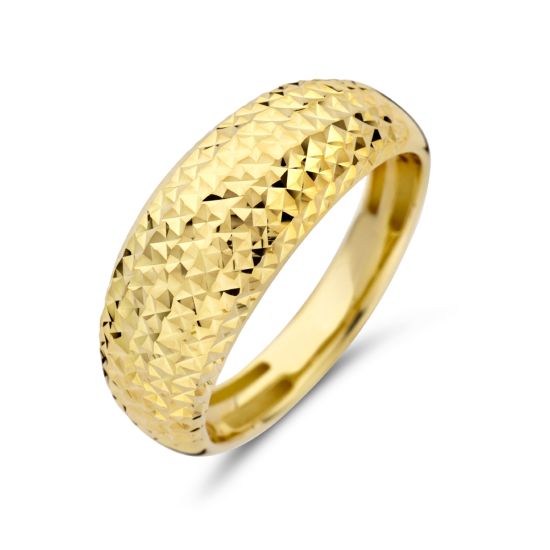 Gouden ring gediamanteerd mt16.5 4027721