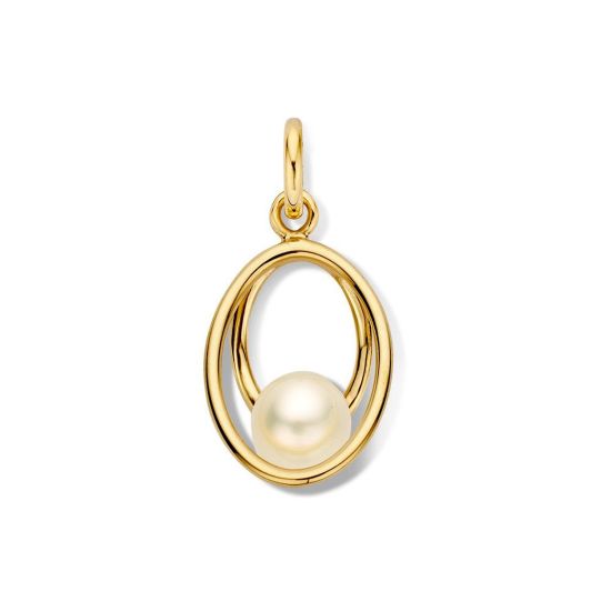 Gouden hanger zoetwaterparel HB137519