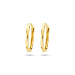 Gouden oorringen paperclip 4027991