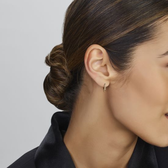 Gouden oorringen paperclip 4027991
