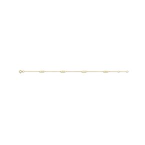 Gouden armband paperclip 2220YGO