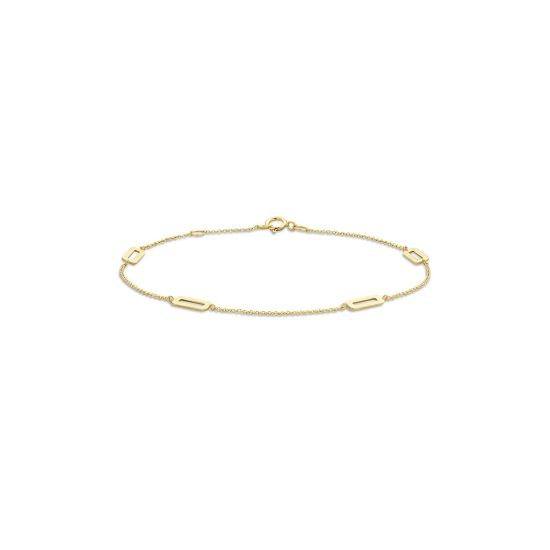Gouden armband paperclip 2220YGO
