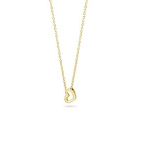 Gouden collier open hart 3149YGO
