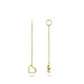 Blush gouden oorbelbedels hart 9084YGO