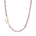 Link Ketting Amethyst Mix Goudkleurig NLK03G-G05-045