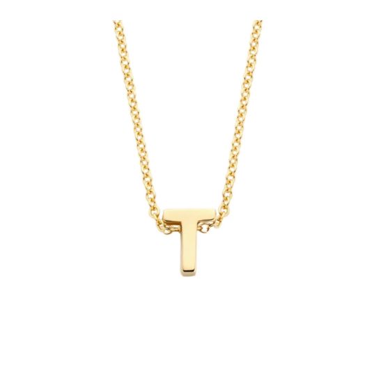 Gouden collier letter T 3155YGO-T