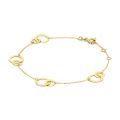 Gouden armband 4xschakel 18cm  JKB23356