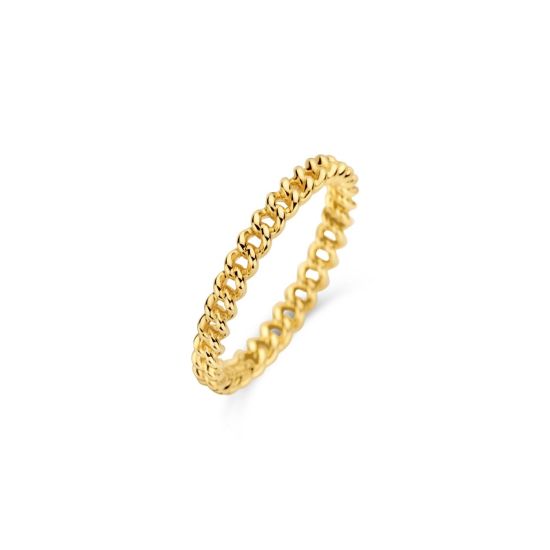 Gouden ring gourmet mt 54 1247YGO/54
