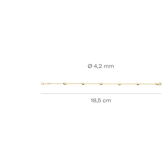 Gouden armband circle 2222YGO