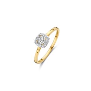 Gouden ring LG 0.25 en 0.12 mt54