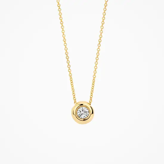 Gouden collier LG 0.15 42cm