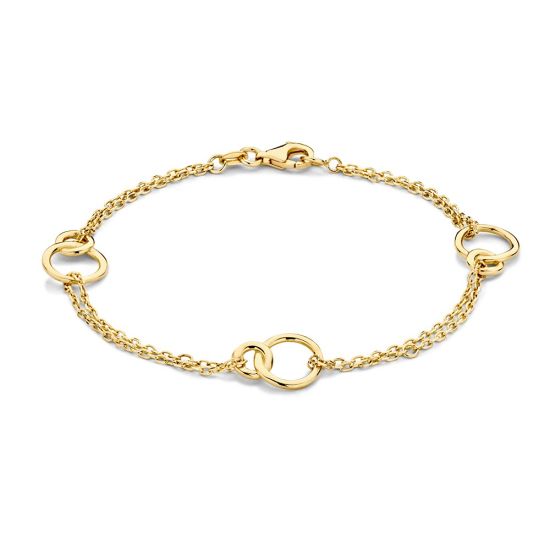 Gouden armband 19cm AT107779