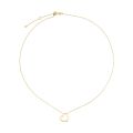 Gouden collier met hart 45cm JKN23357