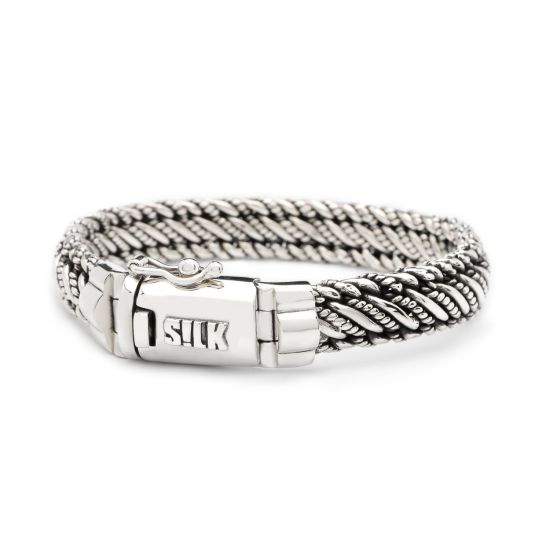 Zilveren armband weave 738/19cm