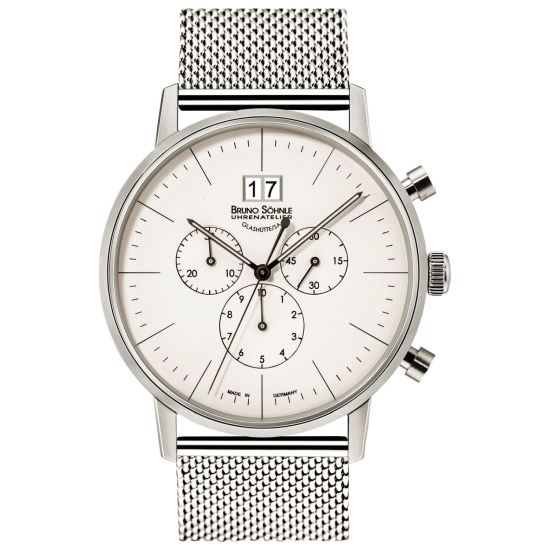 BS horloge heren staal chronograaf 17-13177-240