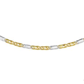 Gouden collier bicolor 45cm