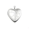 Zilveren hanger medaillon hart 1320623