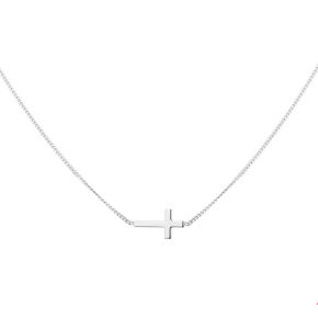 Collier met stenen kruisje dames