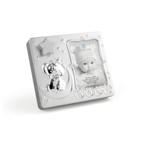 Fotolijst Baby 9x13 cm, met muziek, verzilverd gelakt