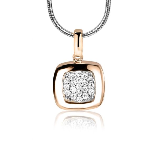 Zilveren hanger rs verguld zirk ZIH1058D